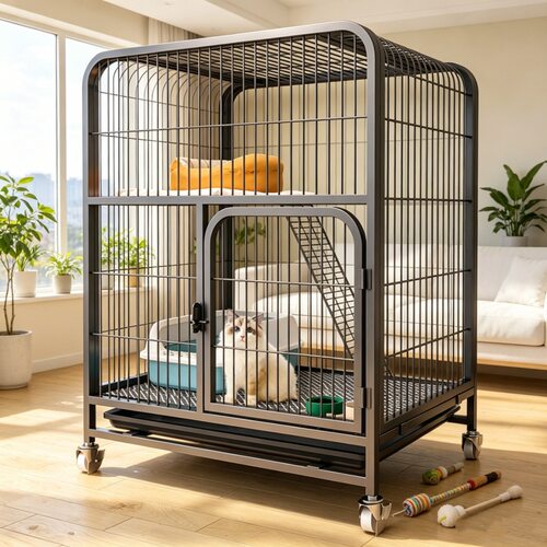 猫笼子猫别墅家用室内带厕所一体