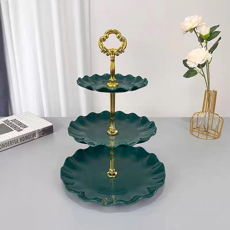 欧式三层水果盘客厅家用下午茶点心架蛋糕盘茶几多层糖果托盘塑料,餐饮具,果盆/果盘/果篮,淘宝优惠券,粉丝福利购,淘宝优惠卷
