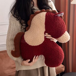 马年吉祥物公仔赤兔马玩偶床上睡觉抱枕毛绒玩具装饰摆件新年礼物