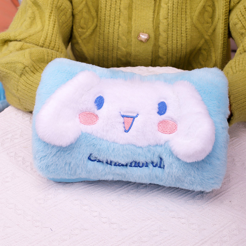 可爱卡通毛绒玉桂狗暖手宝充电式防爆暖水袋女生暖宝宝暖床热水袋