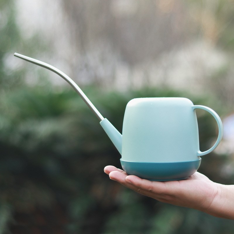 极速1L Long mouth Watering Pot Plastic Watering Can Cultivat 鲜花速递/花卉仿真/绿植园艺 园艺用品套装 原图主图