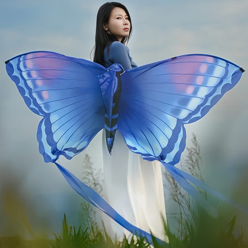 2025新款蝴蝶风筝微风易飞儿童手持纸鸢大人高档户外拍照出片神器 - 封面