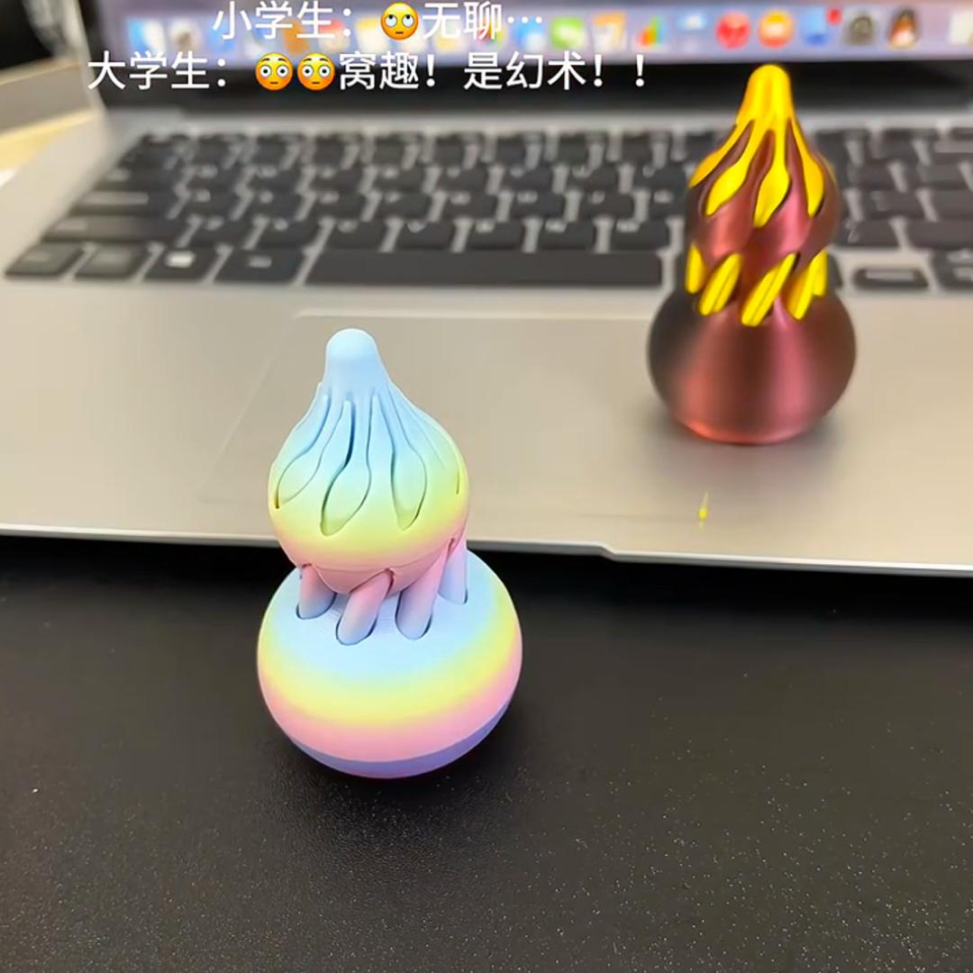 3D打印旋转葫芦玩具二合一