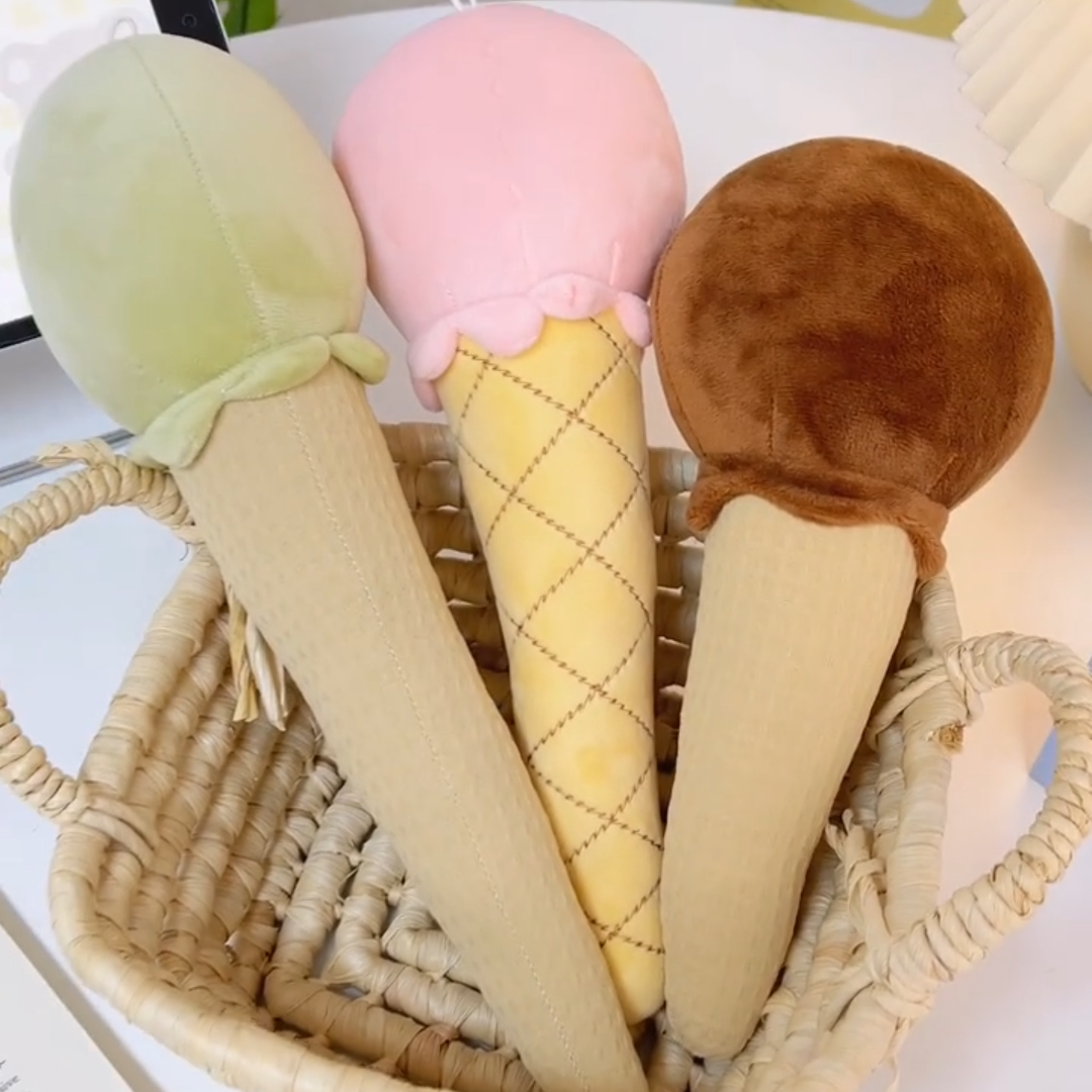 按摩锤敲打锤棒雪糕冰激凌可爱毛绒锤颈肩经络捶背部捶背器神器女