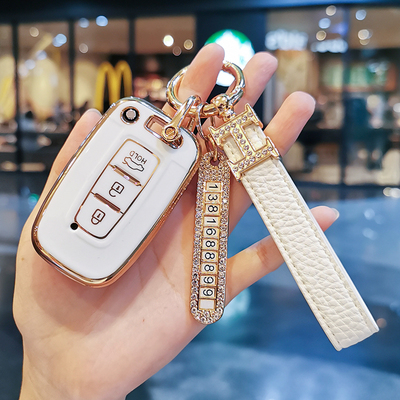 KIA钥匙套老款K2福瑞迪智跑K5狮跑Sorento/Sonata8车钥匙包壳扣女