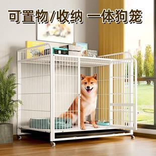 狗笼子大型犬中型犬狗笼带厕x所家用室内外金毛拉布拉多笼宠物用