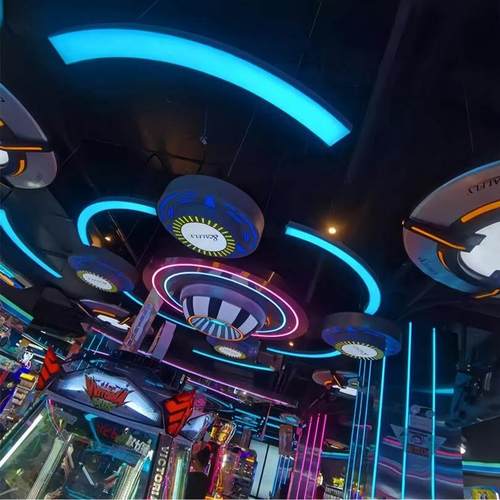 电玩城彩色模块灯游乐场游戏厅娱乐城酒吧Ktv商场俱乐部体育馆灯