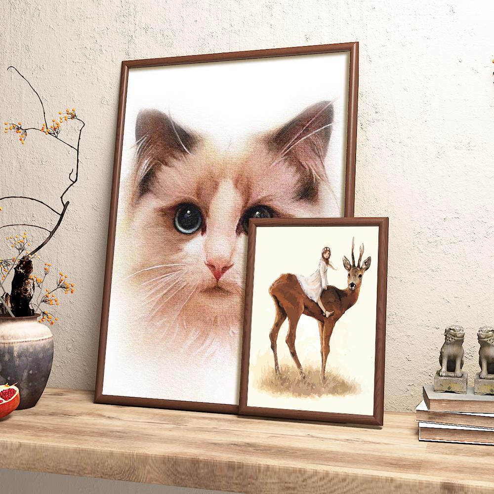 画框8开4开2开相框16寸20寸24寸A34装裱海报木质像中式大实木挂墙