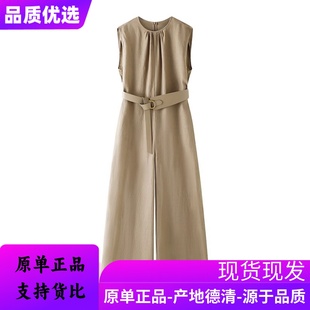 连体裤 艾诺丝原厂正品 气质收腰阔腿裤 2025夏新款 女50529103 时尚