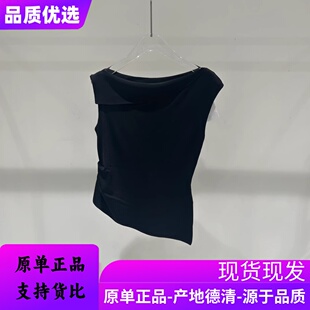 显瘦斜肩针织衫 艾诺丝原厂正品 百搭修身 2025夏新款 50528190 时尚