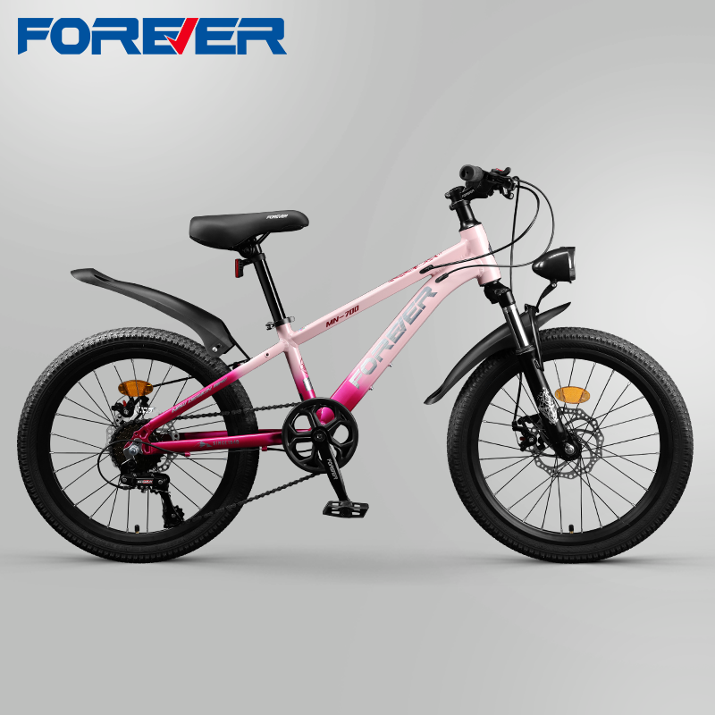 永久儿童自行车铝合金中大童青少年变速山地车8-12岁男女孩款单车