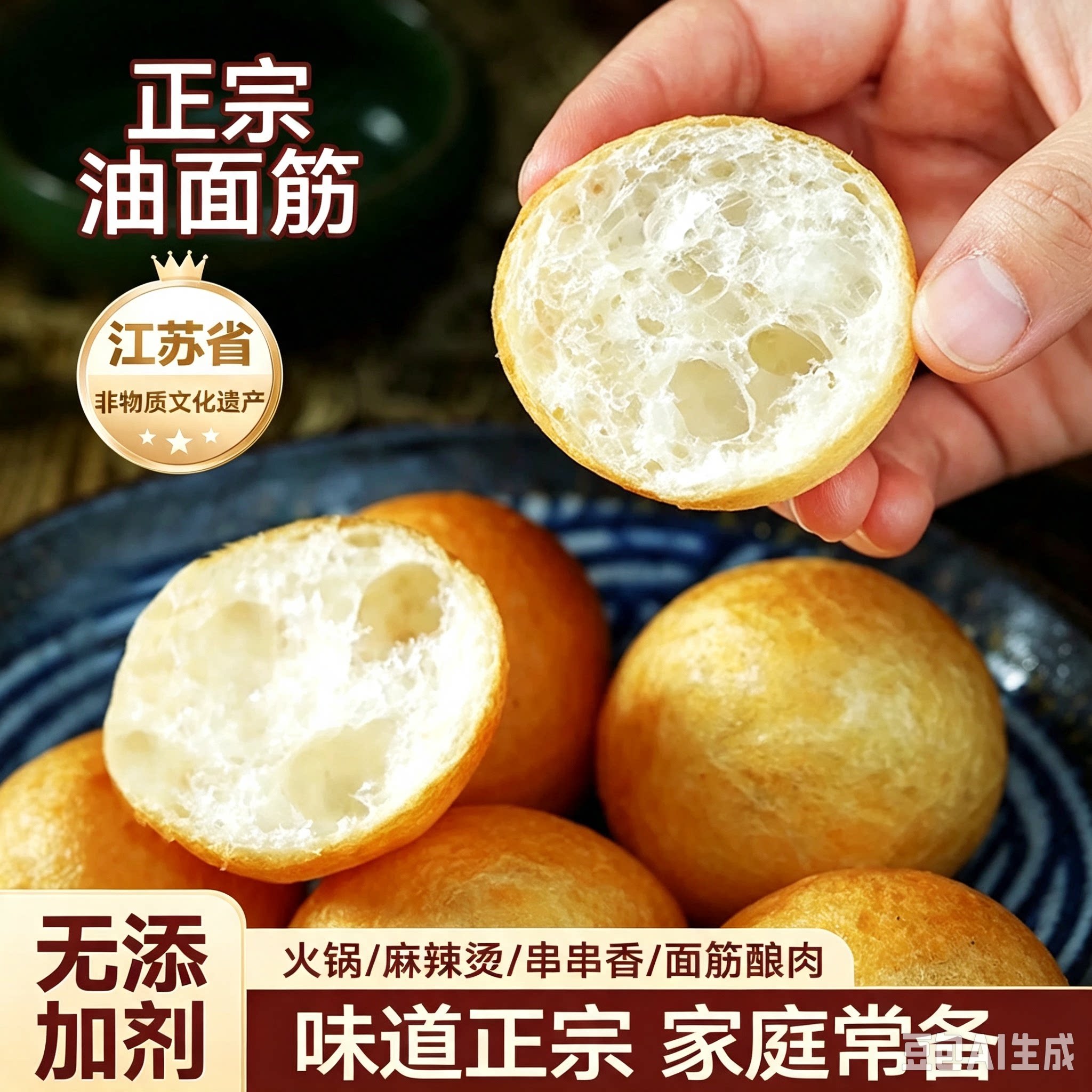 无锡特产油面筋塞肉火锅串串