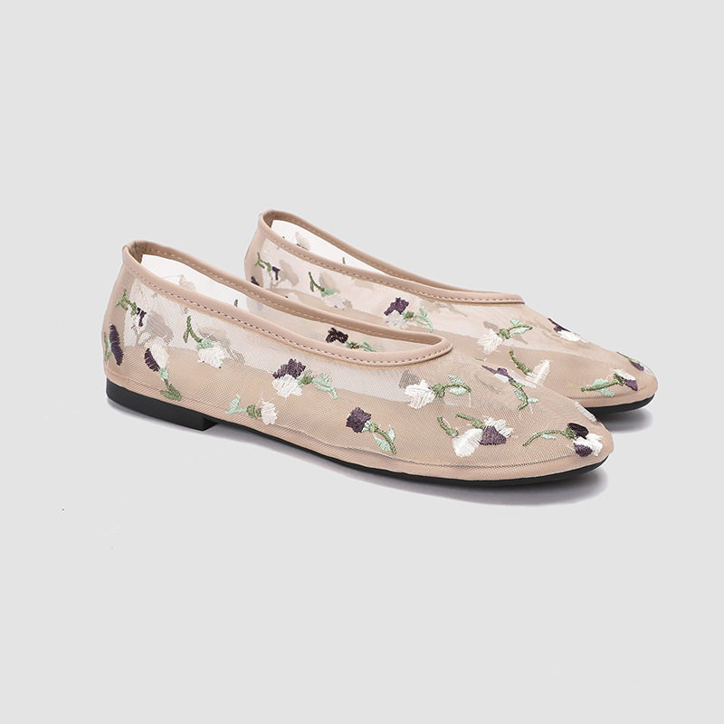 shoeswomen平底网纱单鞋