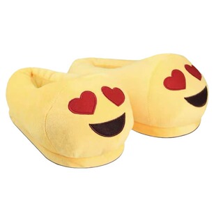 shoes 便便全包鞋 QQ表情棉拖鞋 笑脸便便超柔emoji全包 women新款