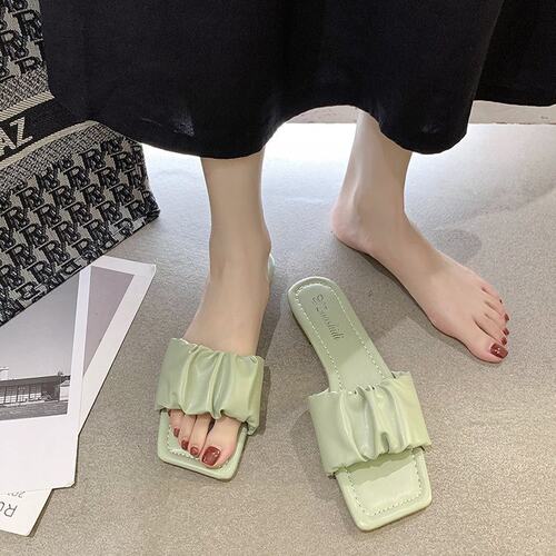 shoeswomen仙女风一字拖