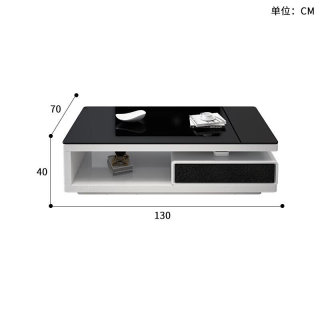 茶几电视柜客厅桌成套装组合家用岩板简易小户型黑色(茶几)