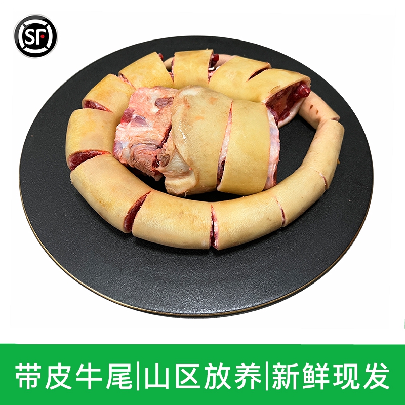 3斤牛尾巴新鲜整根带皮整条