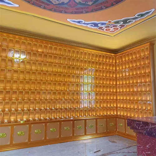 禅意万佛龛铝合金牌位架千佛龛万佛墙神龛仿琉璃小佛像地宫定制架