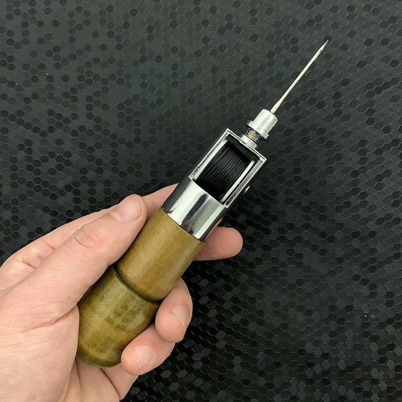 皮革手工缝线器修鞋补鞋专用工具上鞋纳鞋底的锥子钩针手工打孔针