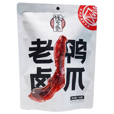 钱家香老卤鸭爪138g卤味熟食