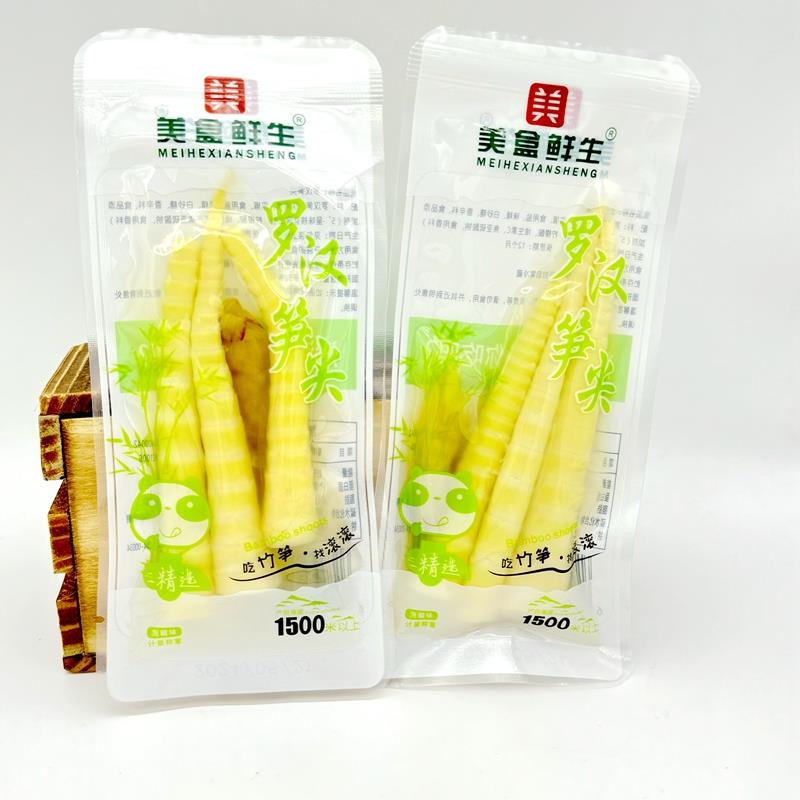 美盒鲜生罗汉笋尖泡椒嫩笋小包500g野滚滚休闲零食辣味零食尖尖笋