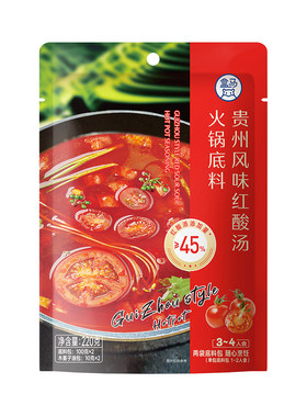 盒马代购大颗粒鲜番茄贵州风味红酸汤港式花雕醉鸡煲风味底料
