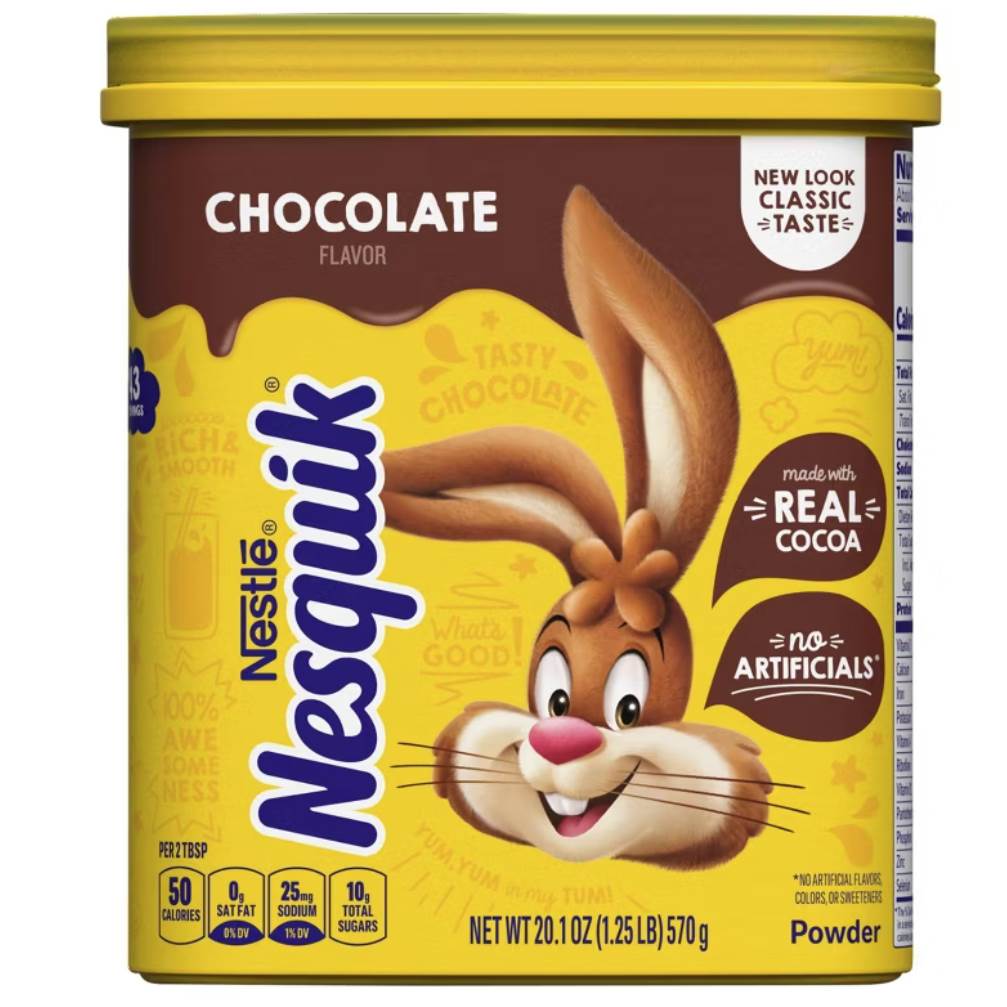 现货美国进口Nestle/雀巢Nesquik可可粉速溶冲饮巧克力粉570克