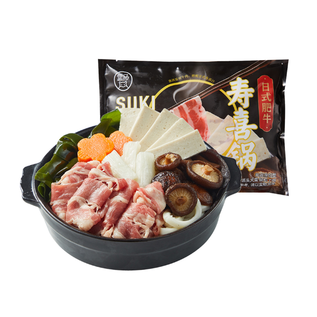 盒马鲜生肥牛寿喜锅日式小火锅