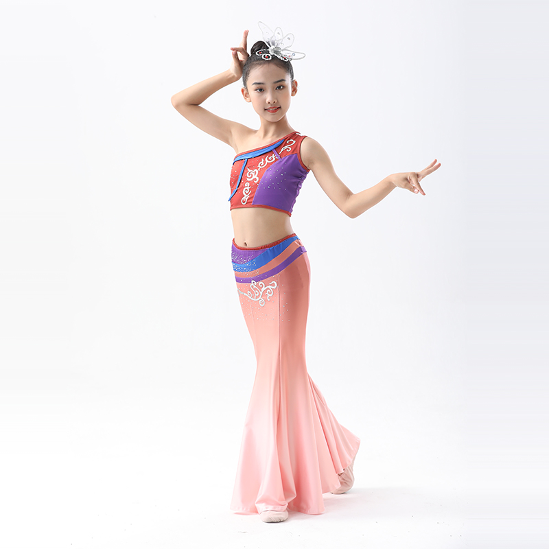 高弹包臀傣族舞舞蹈服