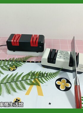 110V220V家用磨刀机器四槽多功能厨房菜刀快速磨刀器美欧规小家电
