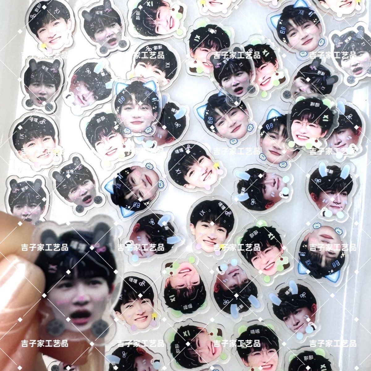 周深可爱大头涂鸦表情包周边亚克力片片物料周深小玩意