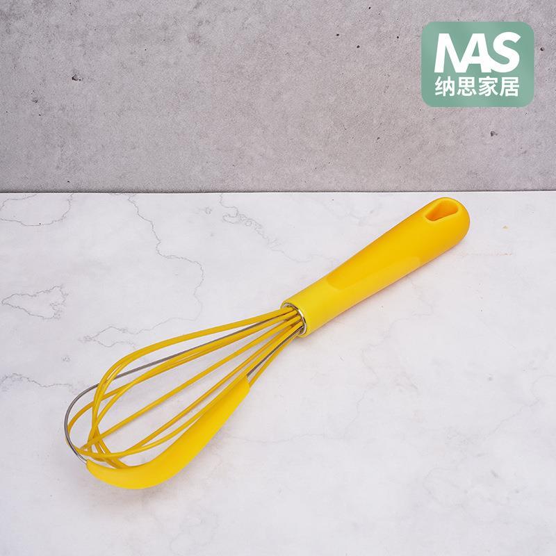 热销多功能打蛋器大号2合1多功能不锈钢硅胶打蛋器带奶油刮刀搅拌