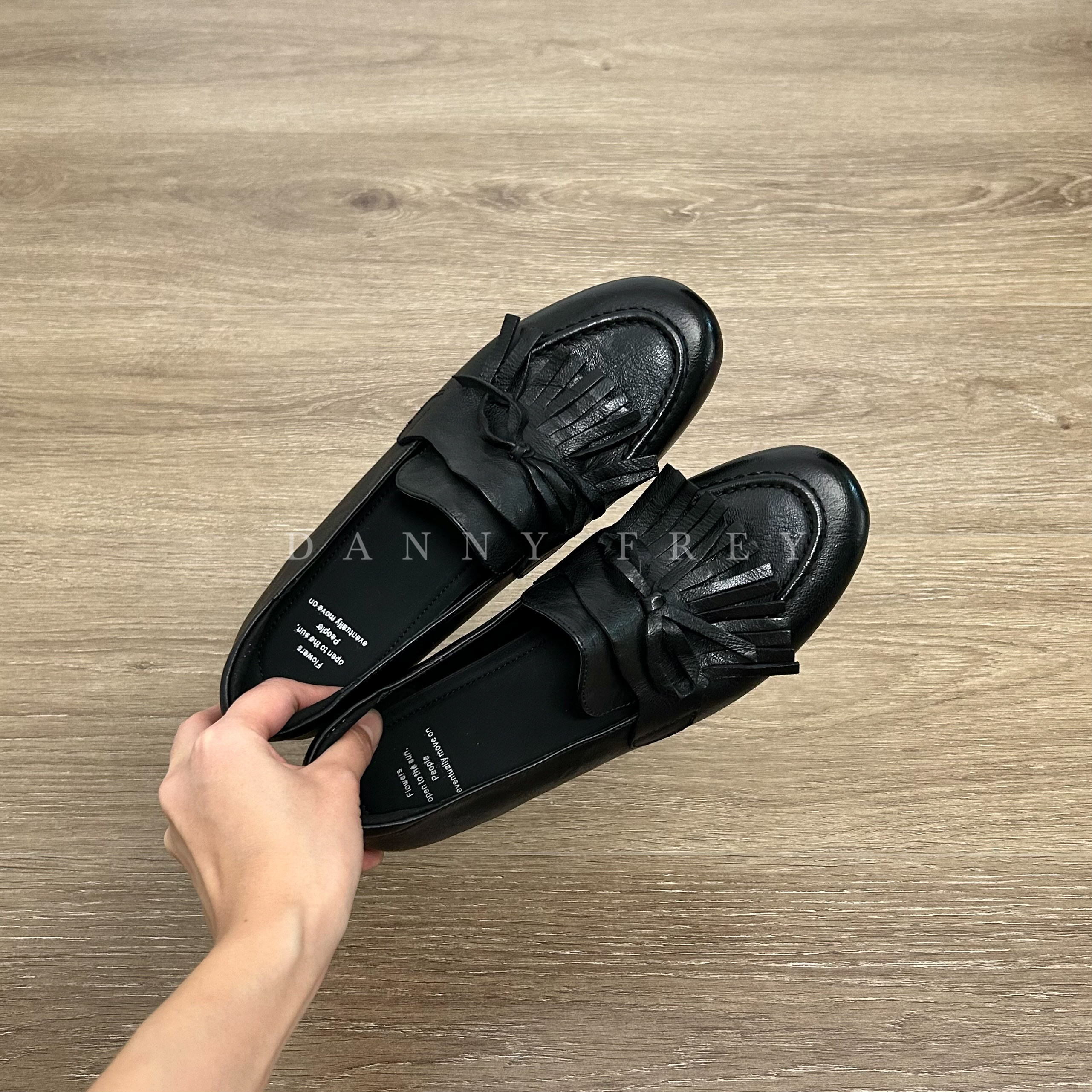 流苏一脚蹬乐福鞋女平底百搭