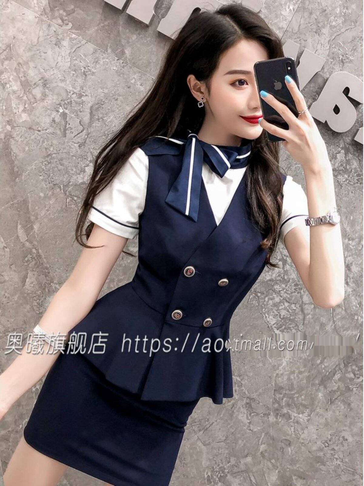 职业装工作服女时尚气质干练工装韩版面试套装短袖套裙夏2022新款