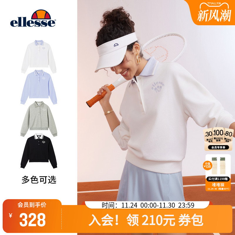 ellessePOLO领刺绣卫衣