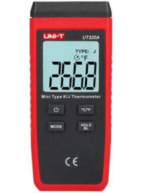 优利德UT320A接触式测温仪热电偶表面温度计温度表UT320D双通道