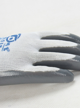 。同富手套N518浸胶劳保耐磨丁腈加厚防水防油机械搬运工作手套薄