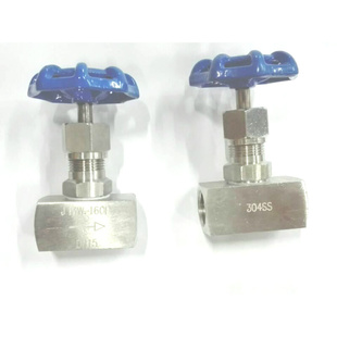 dn15 160P 压力表阀门304不锈钢针型阀内螺纹高压截止阀J13W