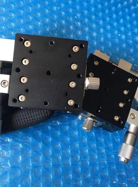 X轴位移平台光学手动精密微调移动平移滑台LX40/50/60/70/80/100