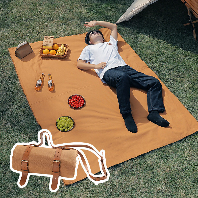 户外露营垫帆布野餐垫地垫加厚防潮垫露营垫便携可折叠沙滩垫