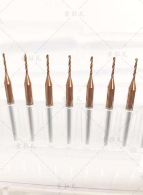 55度整体硬质合金钨钢钻头涂层微型钻1*7*D3*38L
