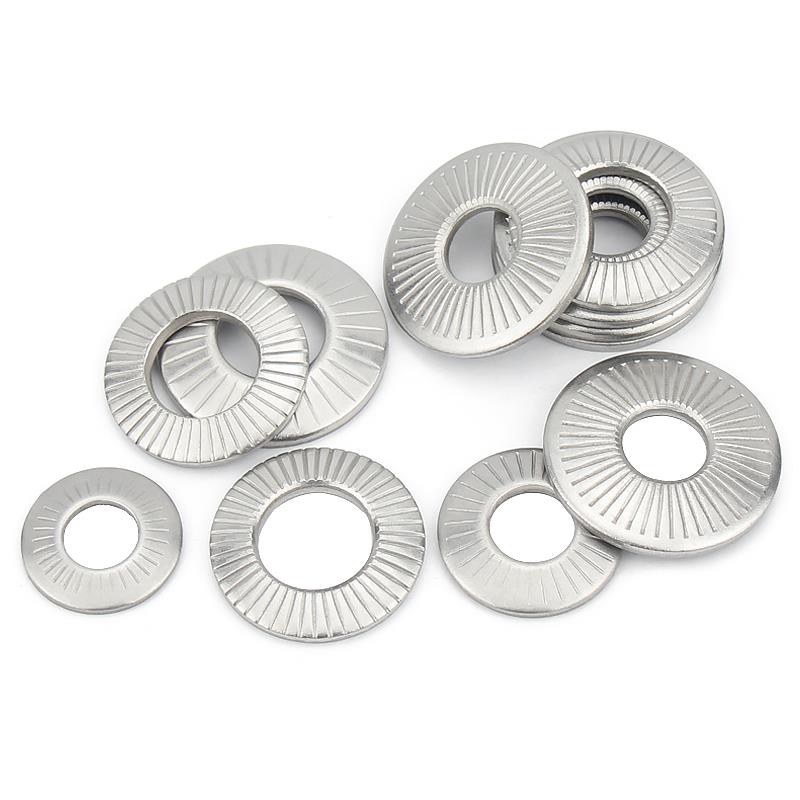304不锈钢鞍形/蝶形单面花齿垫圈防滑垫片M3M4M5M6M8M10M12M16M20