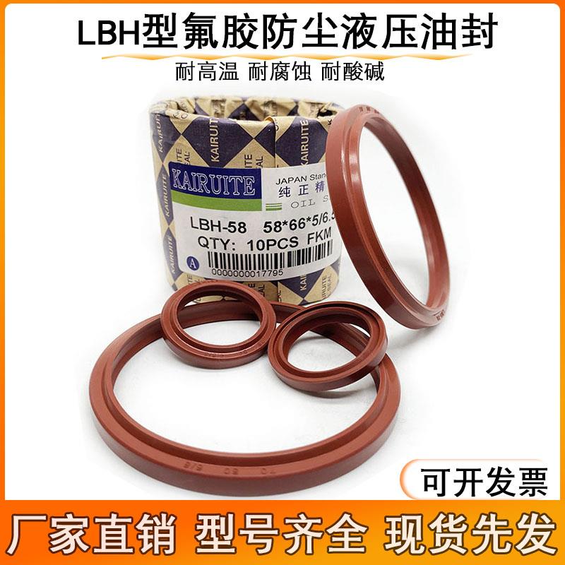 氟胶LBH40/45/48/50/53/55*48/53/56/58/61/63*6.5 液压防尘圈