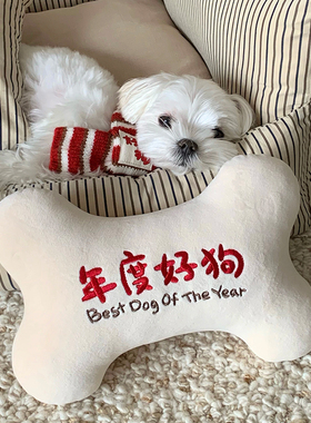 dadoodle 原创「年度好狗」狗狗枕头靠枕骨头宠物玩具新年礼物