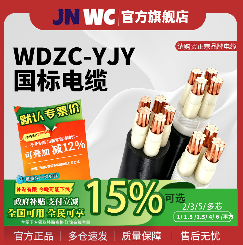 JNWC江南1.5-6平方电缆线图片