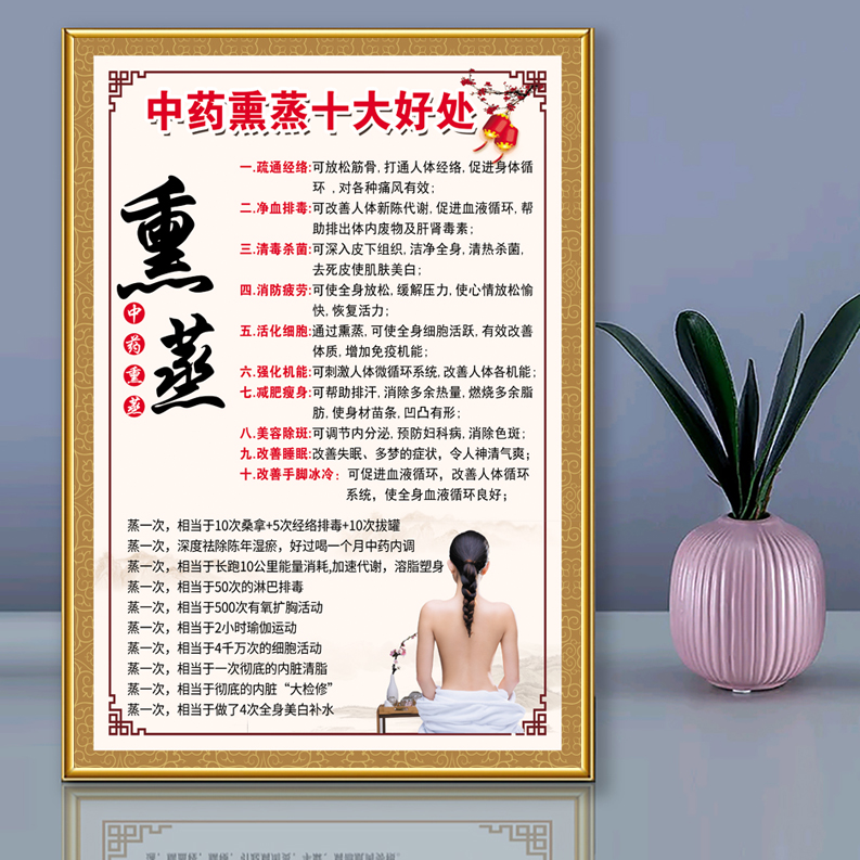 中药熏蒸十大好处海报