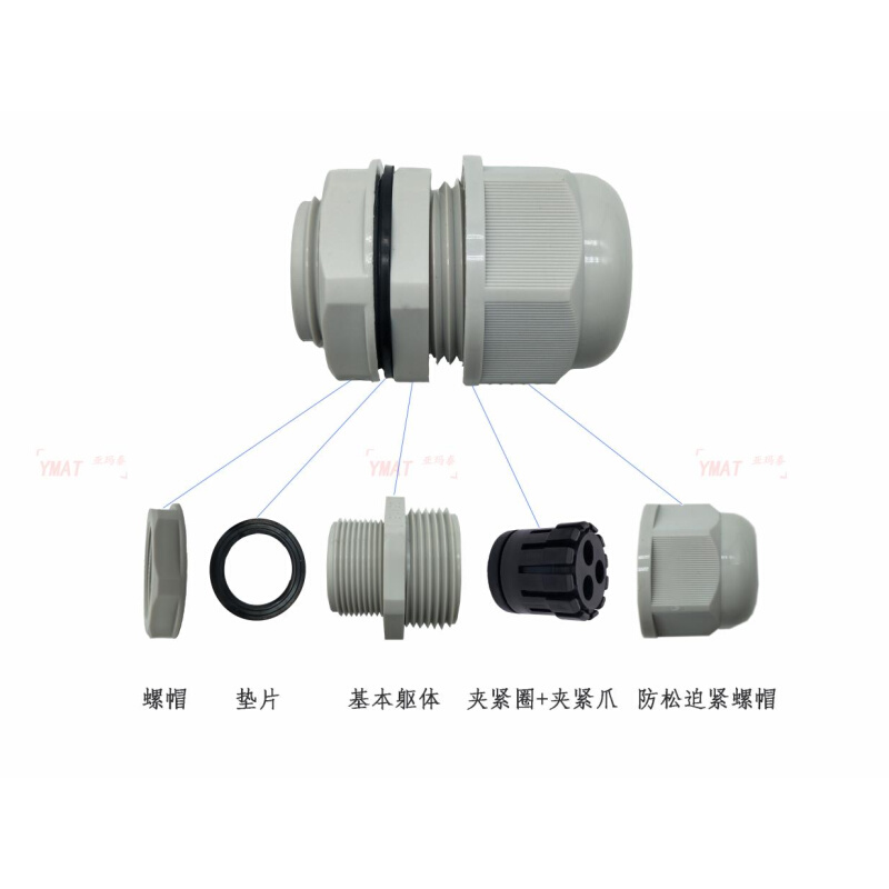 。多孔电缆固定头MG12A-H3-2 MG16A-H3-4 MG25A-H3-8防水接头 3