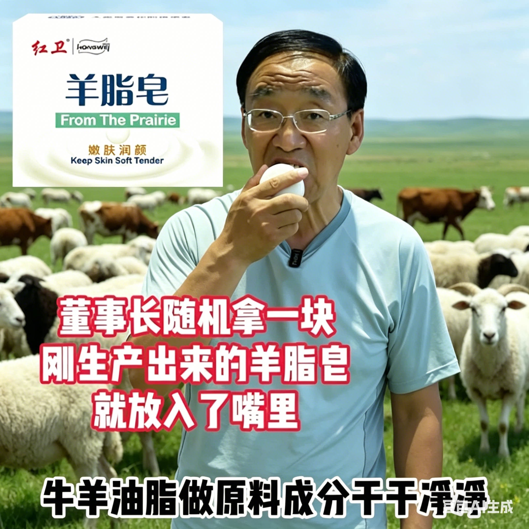红卫羊脂皂官方旗舰店正品