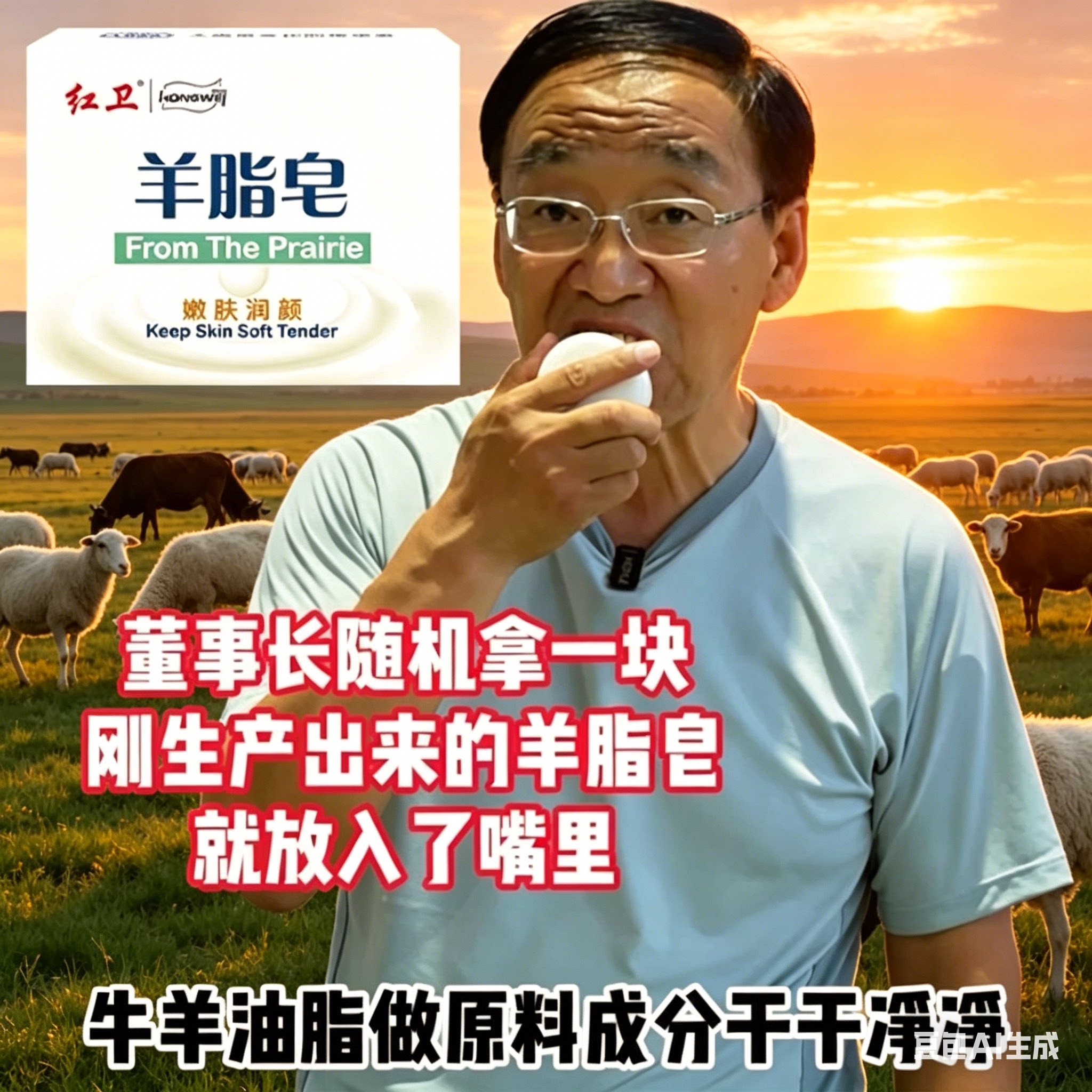 红卫羊脂皂官方旗舰店正品