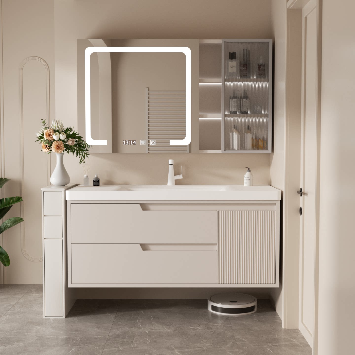 法式浴室柜陶瓷一体卫生间洗手盆柜组合洗脸盆卫浴柜洗漱台洗手台